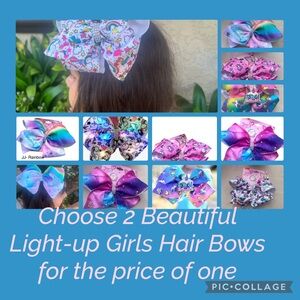 Beautiful large JoJo Siwa Hair Bows that light up